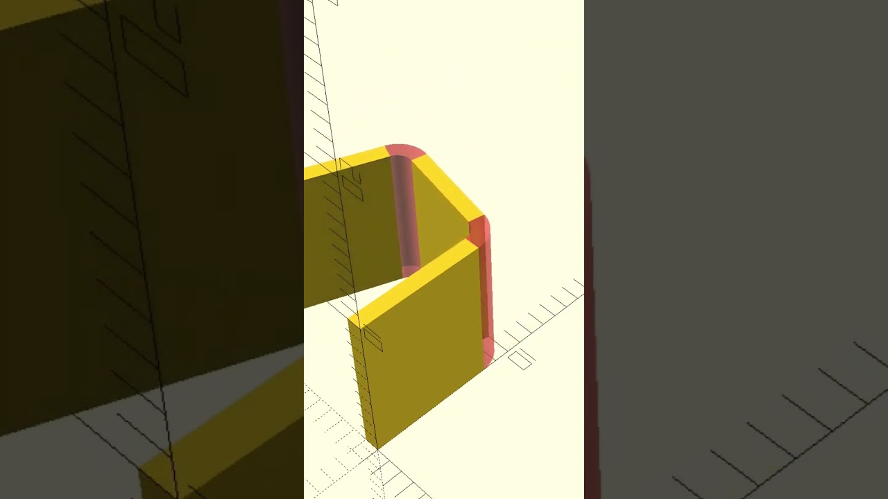 Smooth Sheet Bends #openscad