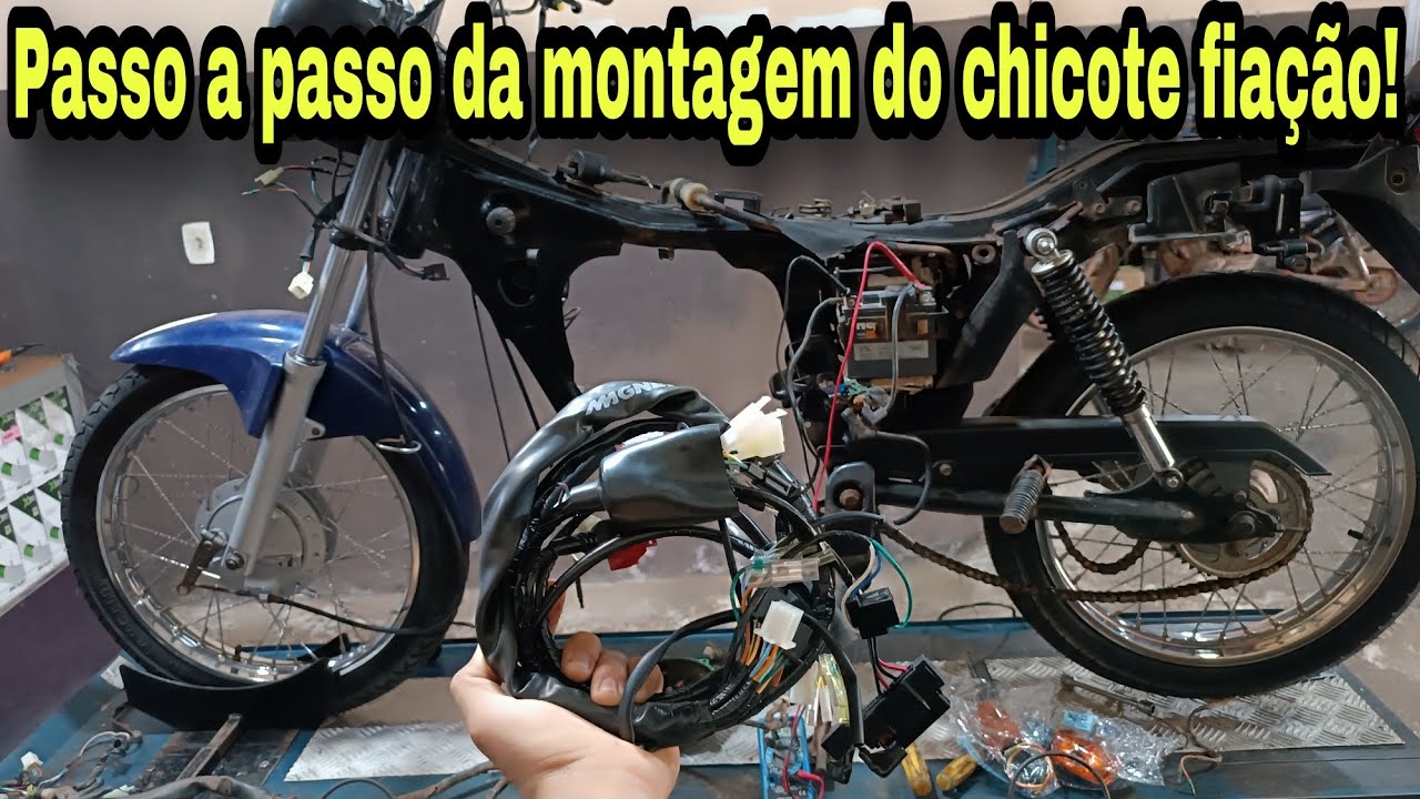 RECUPEREI O CHICOTE FIAÇÃO DA 150 ABANDONADA! *montagem*