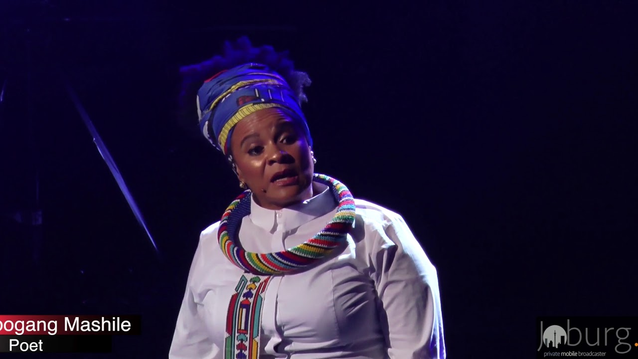 Lebo Mashile Performs at The Market Theatre - Launch of Living Legends Trust  - 23 April 2018