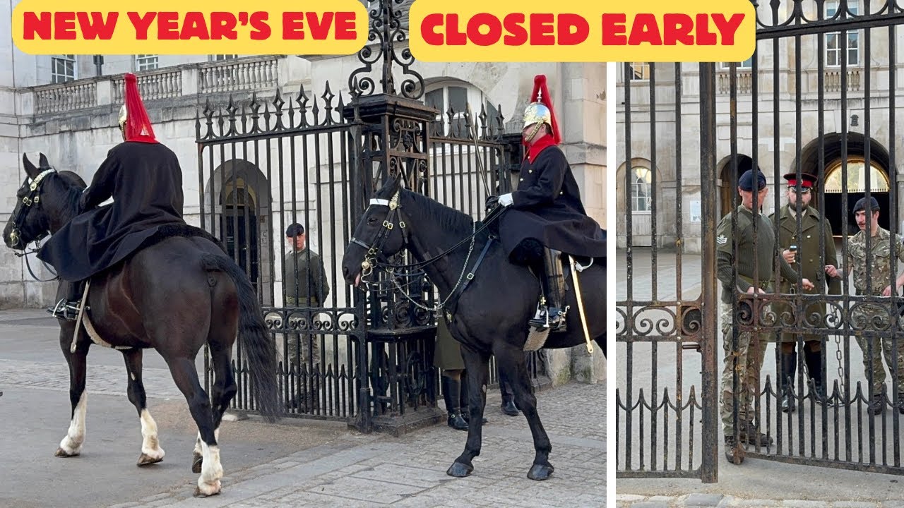 NEW YEAR’S EVE 🥰 Horse Guards Close Early Ahead of Midnight Celebrations!