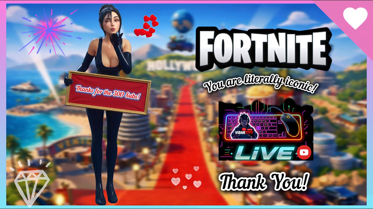 Thanks For The 300 Subs! | Fortnite Livestream Chaos!