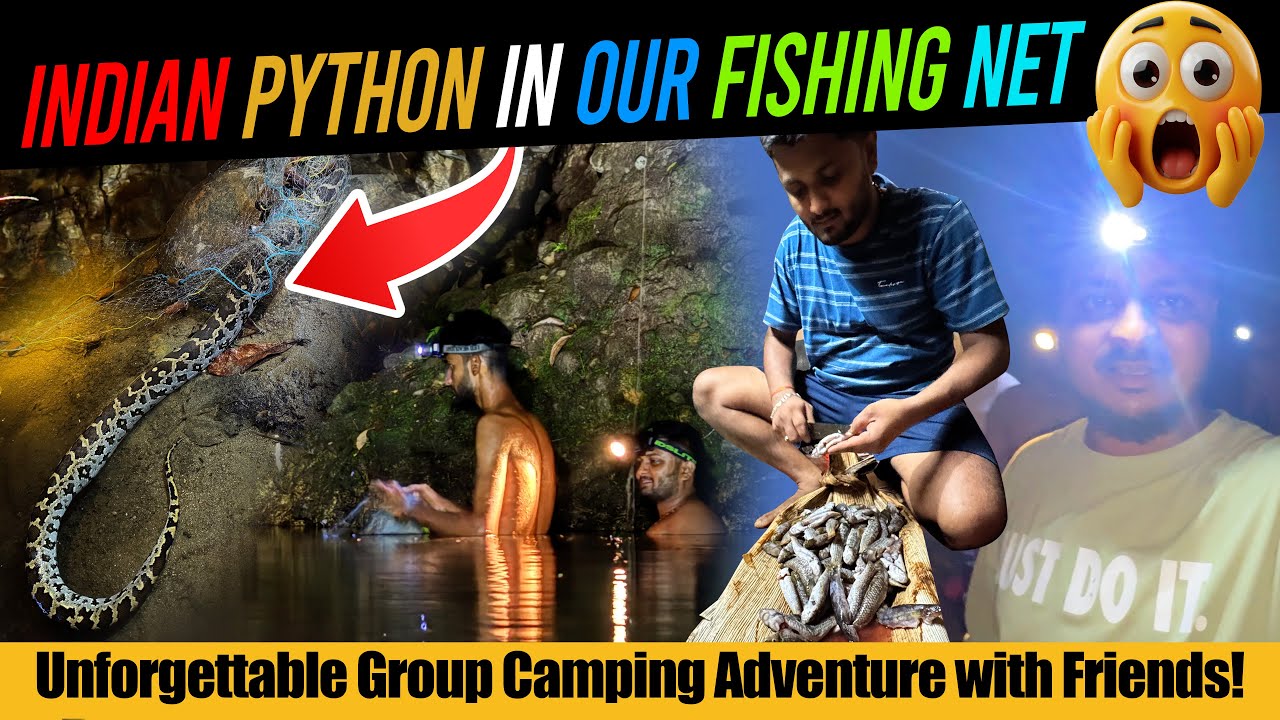 Group Camping and Fishing in a Village | Camping @GhumakkadIndians