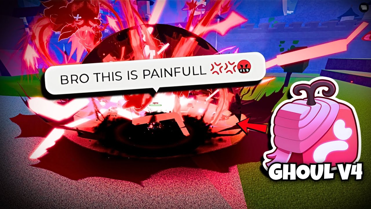 Ghoul V4 + ПЕРЕРАБОТАННАЯ БОЛЬ СЛИШКОМ СЛОМАННАЯ в BloxfruitsPVP 💀...