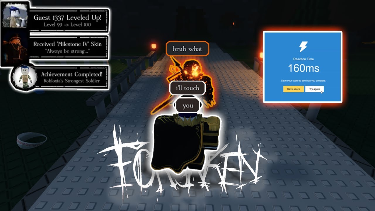 (160 MS) REACTION TIME GUEST AGAINST SKILLED KILLERS (I'm so bunz LOL)...  | FORSAKEN |