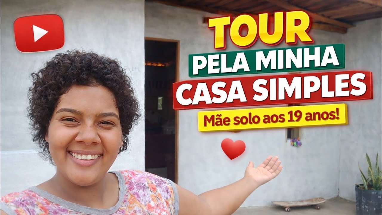 TOUR PELA MINHA CASA SIMPLES - Mãe solo ao 19 anos 🏡✨ #larsimples #casasimplis #maesolo 