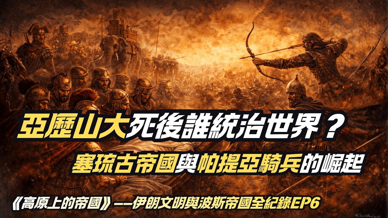 亞歷山大死後誰統治世界？塞琉古帝國與帕提亞騎兵的崛起｜波斯帝國 EP6家裡隨便聊