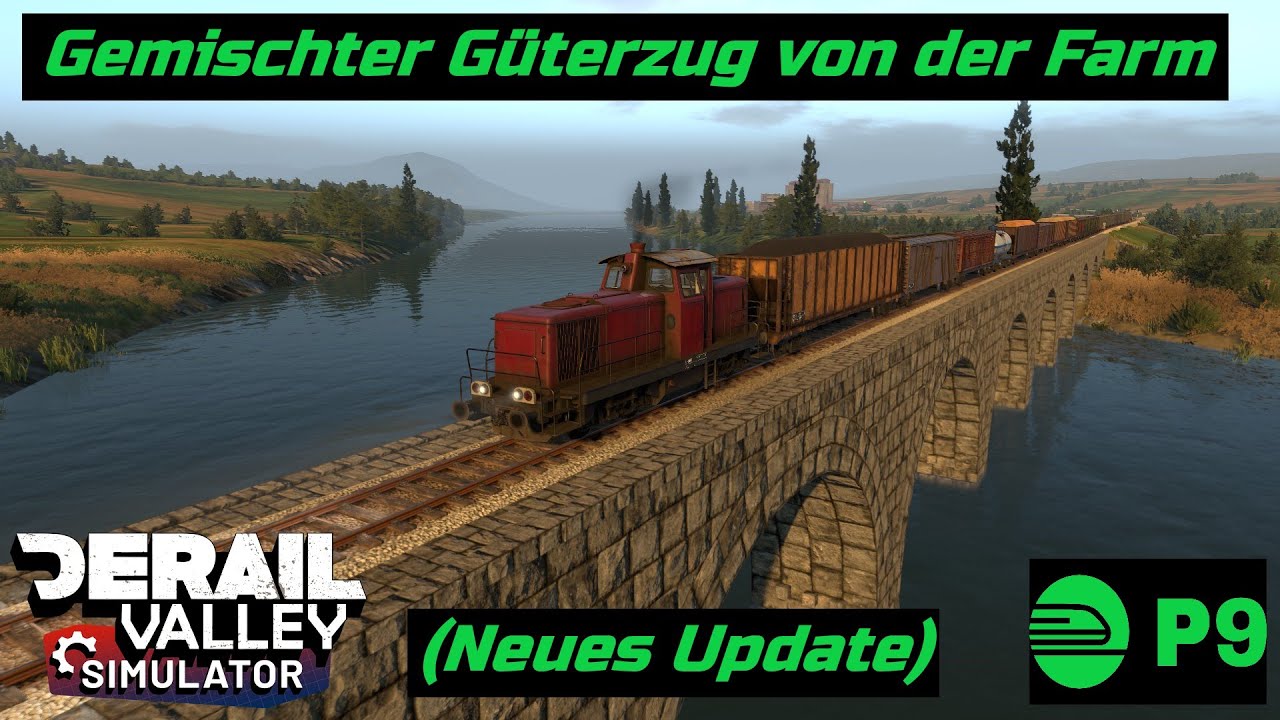 Gemischter Güterzug von der Farm in Derail Valley (Neues Update)
