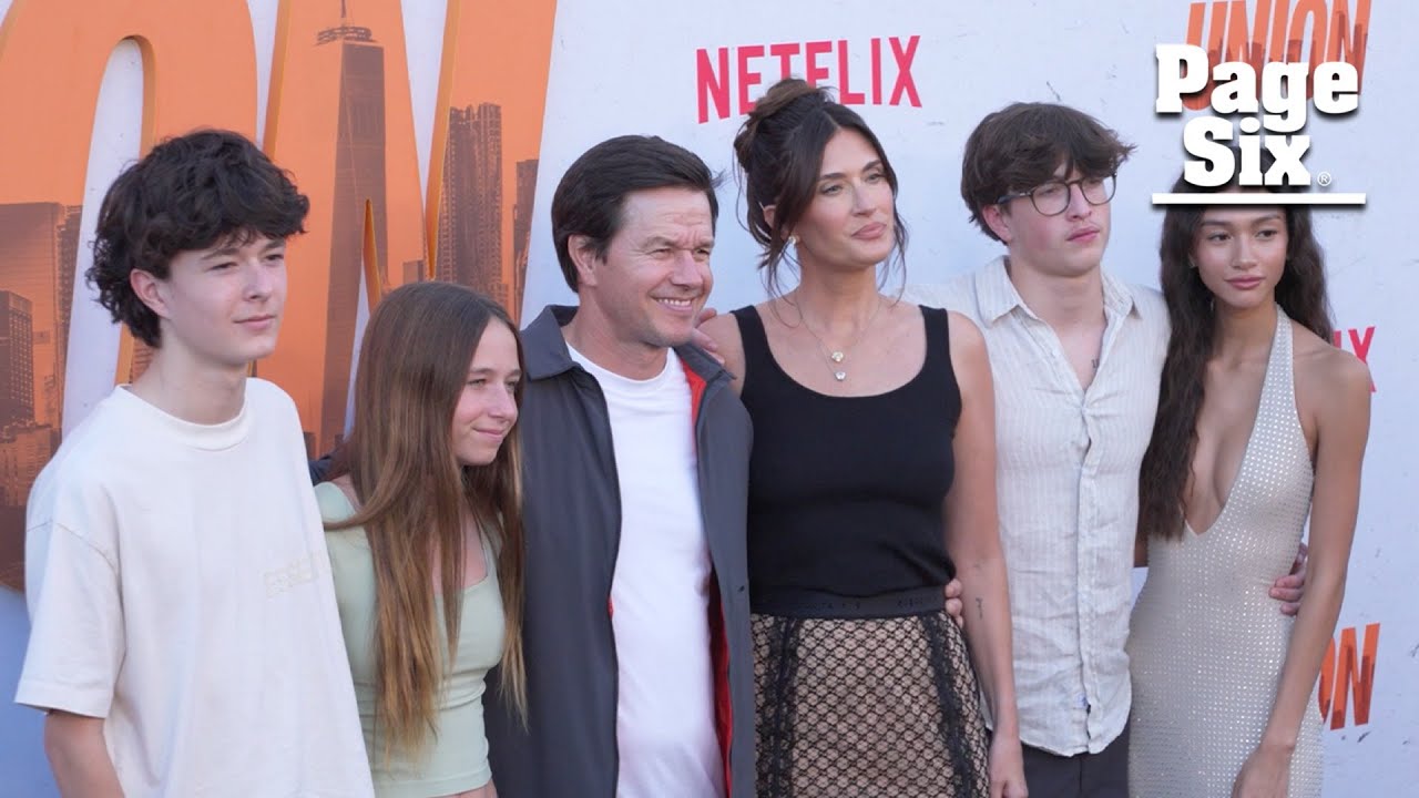Mark Wahlberg and his wife, Rhea, make rare red carpet appearance with their children