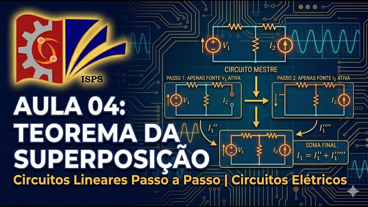 Aula 04: Teorema da Superposição em Circuitos Lineares Passo a Passo | Circuitos Elétricos