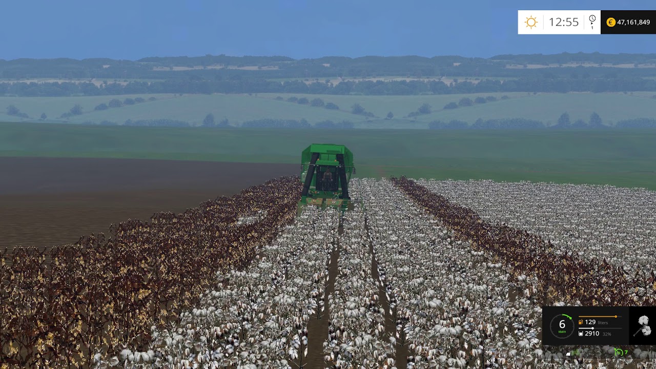 john deere 9930 cotton harvester (farming simulator 2015-2017)