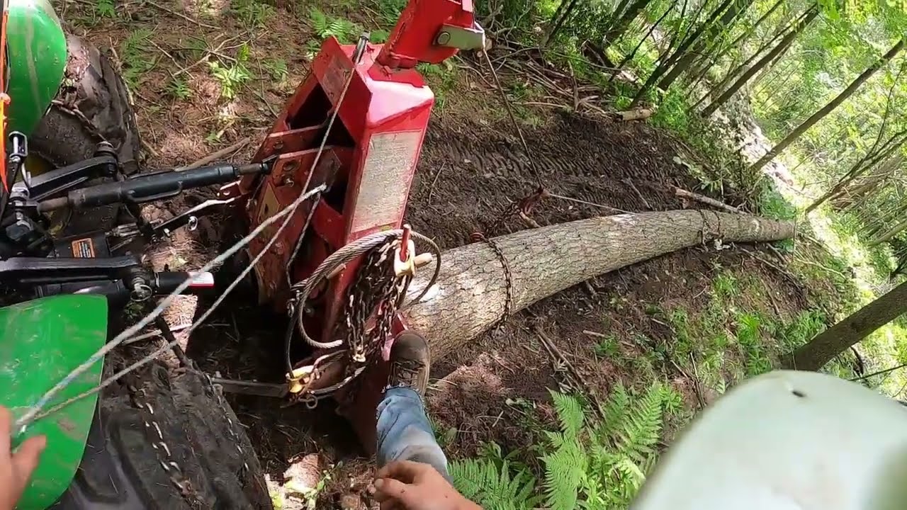 Farmi winch is back up time to get some wood out