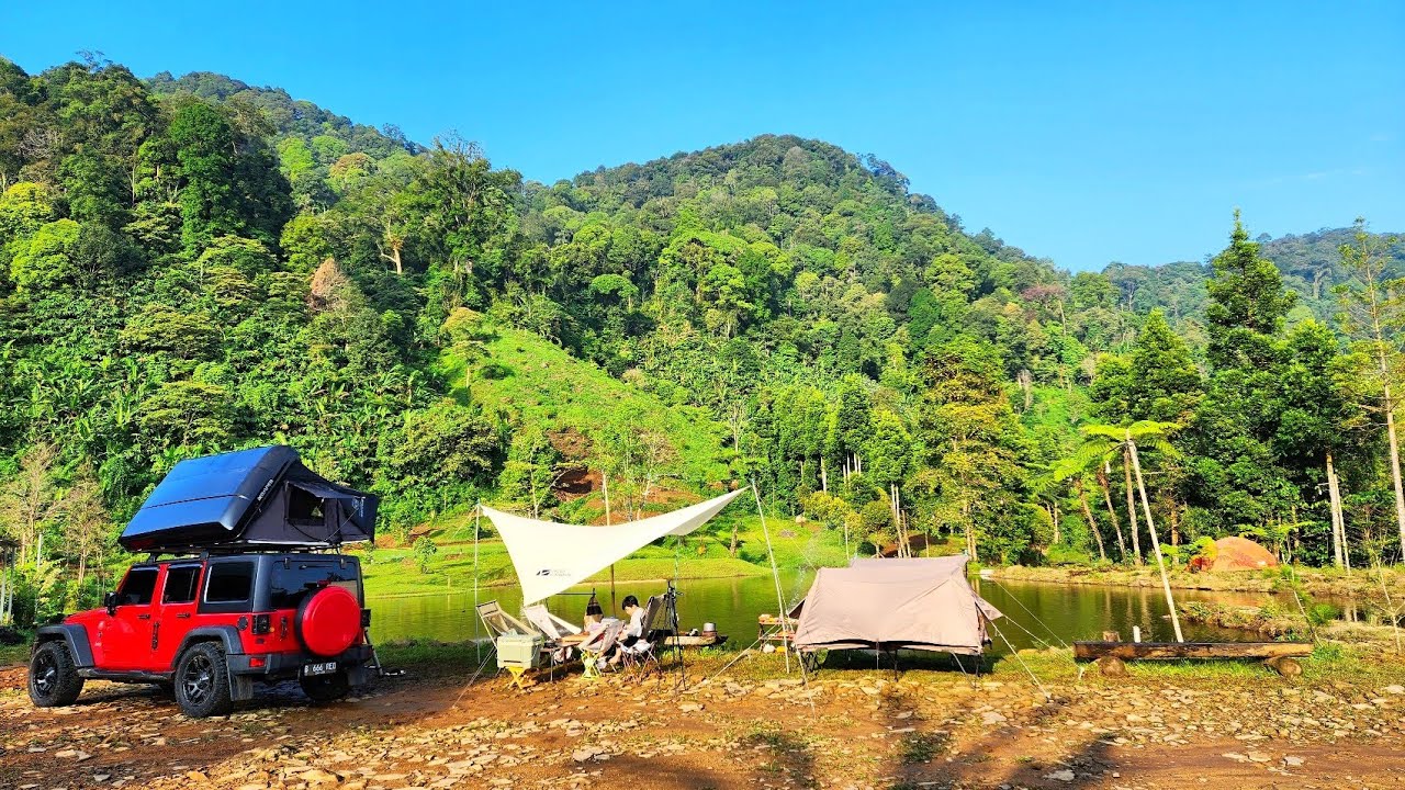 Camping Keluarga di Tepi Danau CISADON BADEUR LAKE | 인도네시아 캠핑장