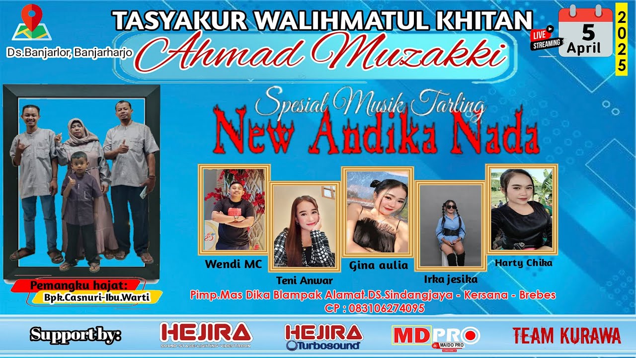 LIVE TREAMING NEW ANDIKA NADA SESION MALAM 05 APRIL 2025 DS.BANJARLOR - BANJARHARJO - BREBES