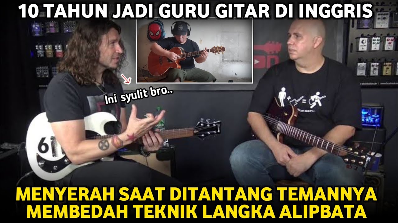 Kalah Telak❗10 Tahun Jadi Guru Gitar Di Inggris Menyerah Dengan Teknik AlipBaTa | Reaction AlipBaTa