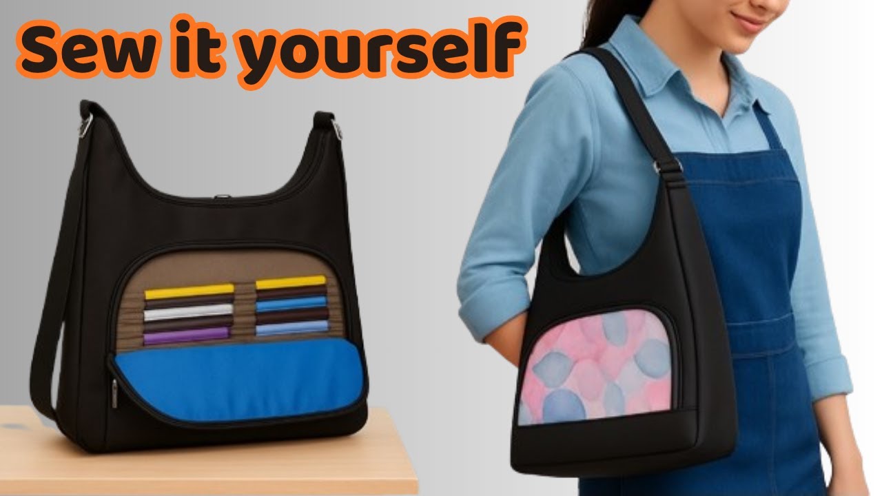 DIY Crossbody Bag Sewing at home 😇: 8 Smart Card Slots Secret 😍