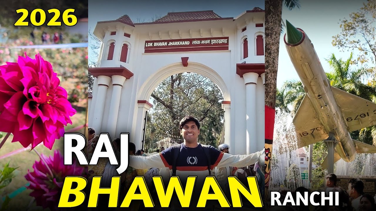 🌸 Ranchi Raj Bhawan Garden Tour 2026 | Phoolon Ka Swarg + Fighter Plane Dekha | Rahul Paswan