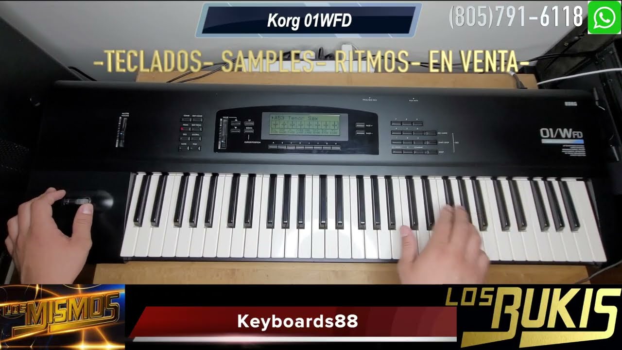 KORG 01WFD SONIDOS DE LOS BUKIS LOS MISMOS TECLADOS EN VENTA PROGRAMADOS