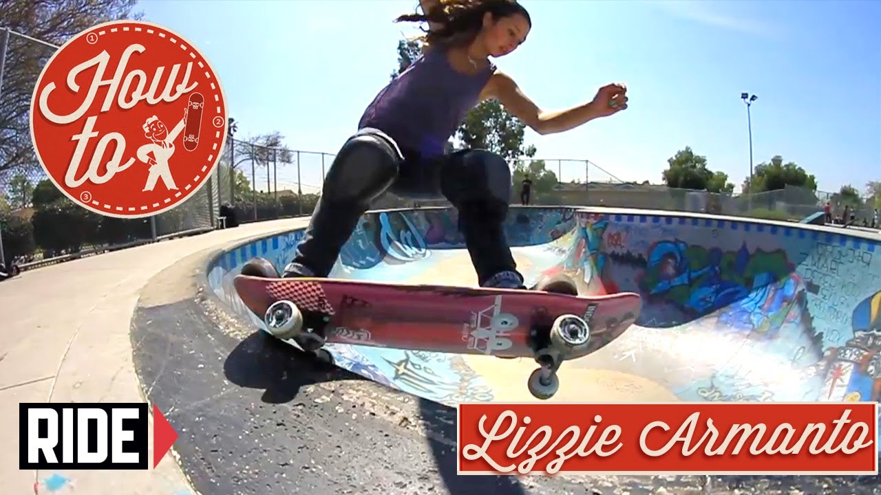 How-To Skateboarding: 5-0 Roll In with Lizzie Armanto