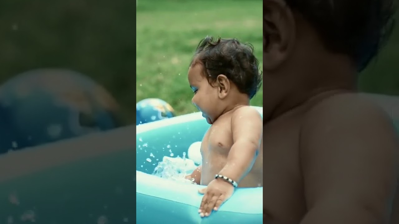 I jump in the bathtub...Bath song #babyrhymes #dwij  #babyfun #bathtub #short #viral #shorts