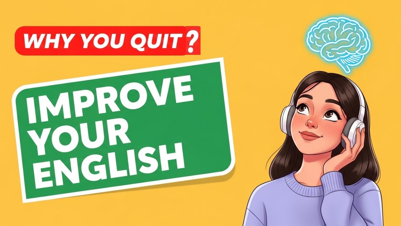 Why You Quit Learning English (And How to Stop) | Improve Your English With Shadowing Technique!
