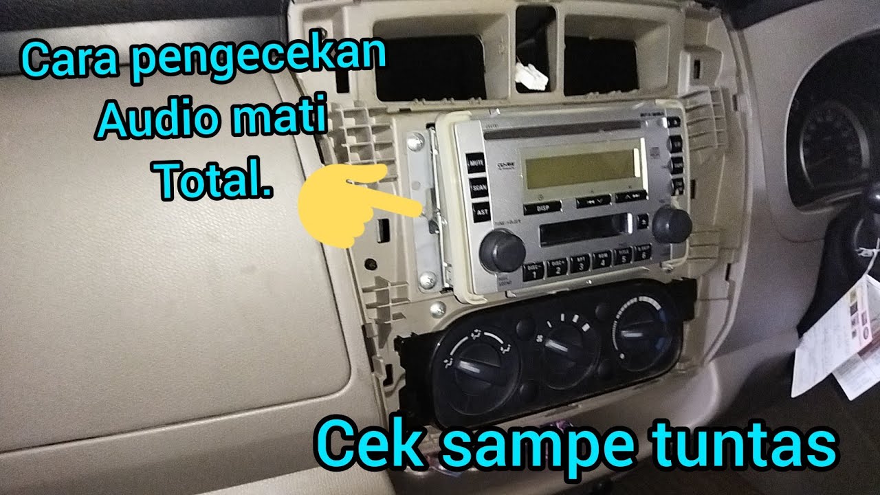 CARA MENGATASI HEAD UNIT AUDIO RADIO SUZUKI APV MATI TOTAL CEK SEKRING BAGUS