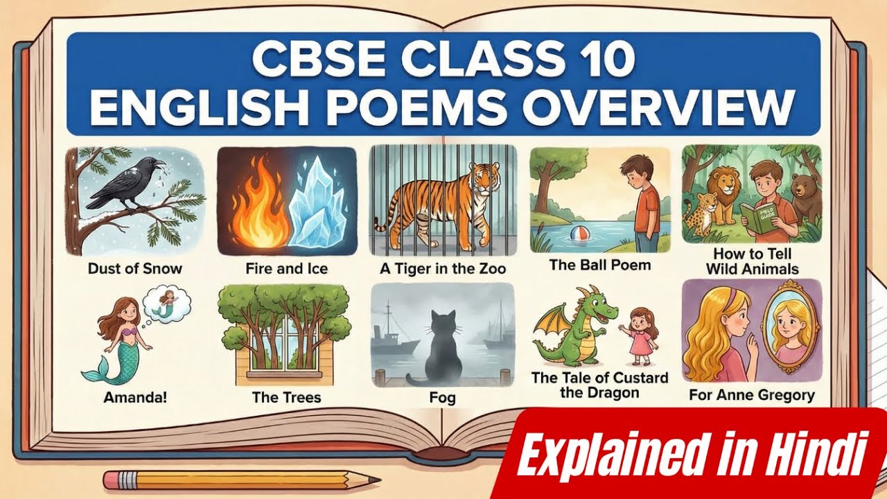 Class 10 English Poems One Shot | Summary, Poetic Devices & Imp Questions | Board Exam 2026 