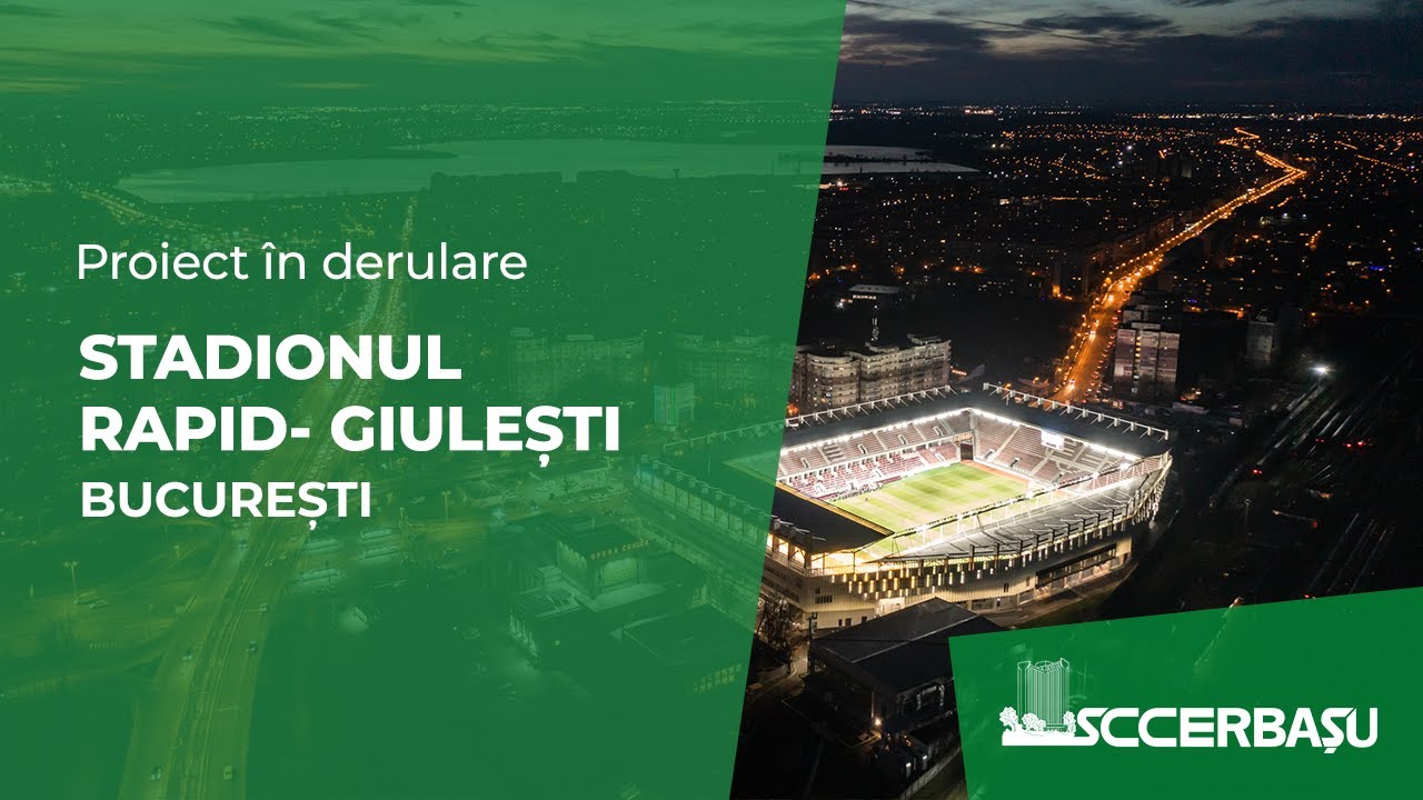 Stadionul Rapid-Giulești - București - Probe nocturnă - IUNIE 2021