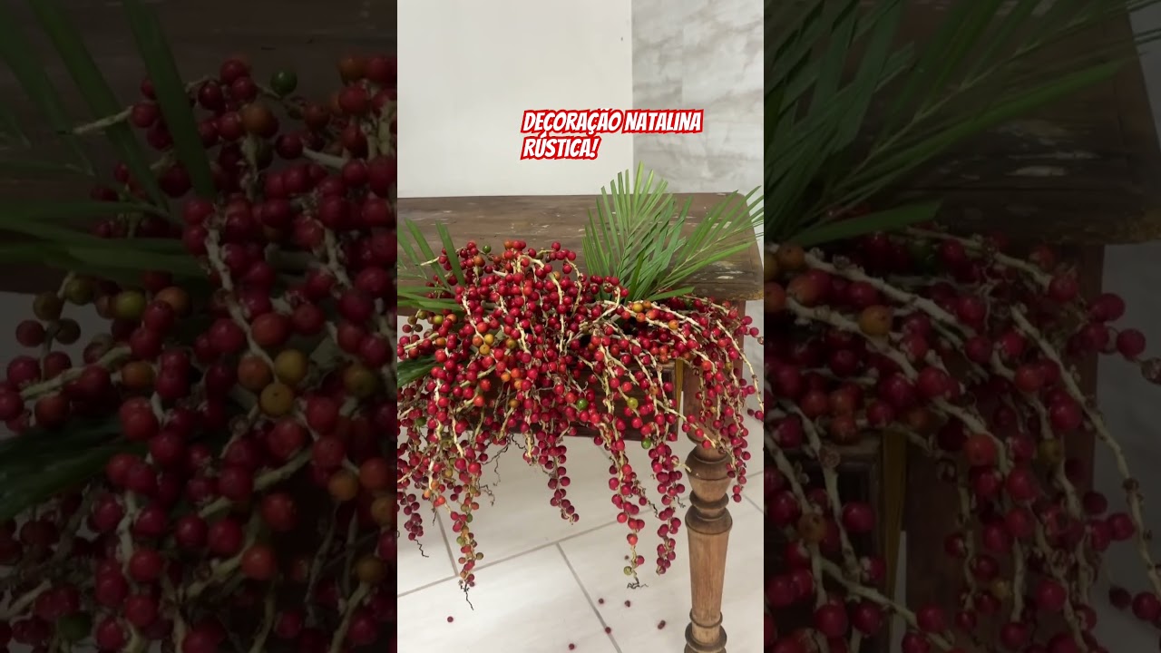 Decoração rústica, usando a natureza! 