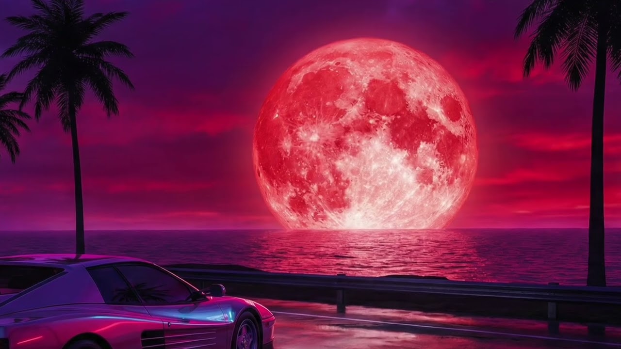 Strawberry Moon Journey [432Hz] 🍓🌕 | Dreamwave & 80s Summer Night Sounds