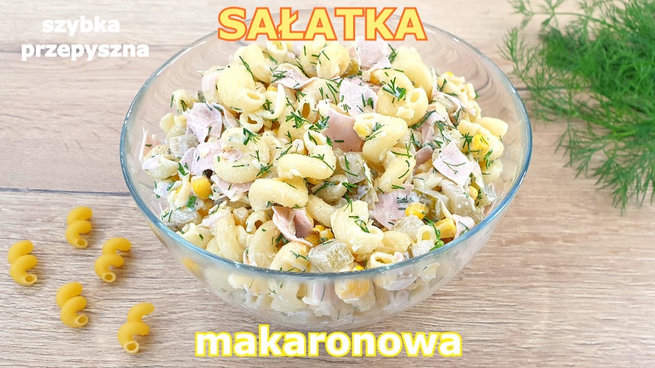 Ekspresowa sałatka makaronowa 👌 obłędna - świąteczna, imieninowa, imprezowa 👍 na każdą okazję
