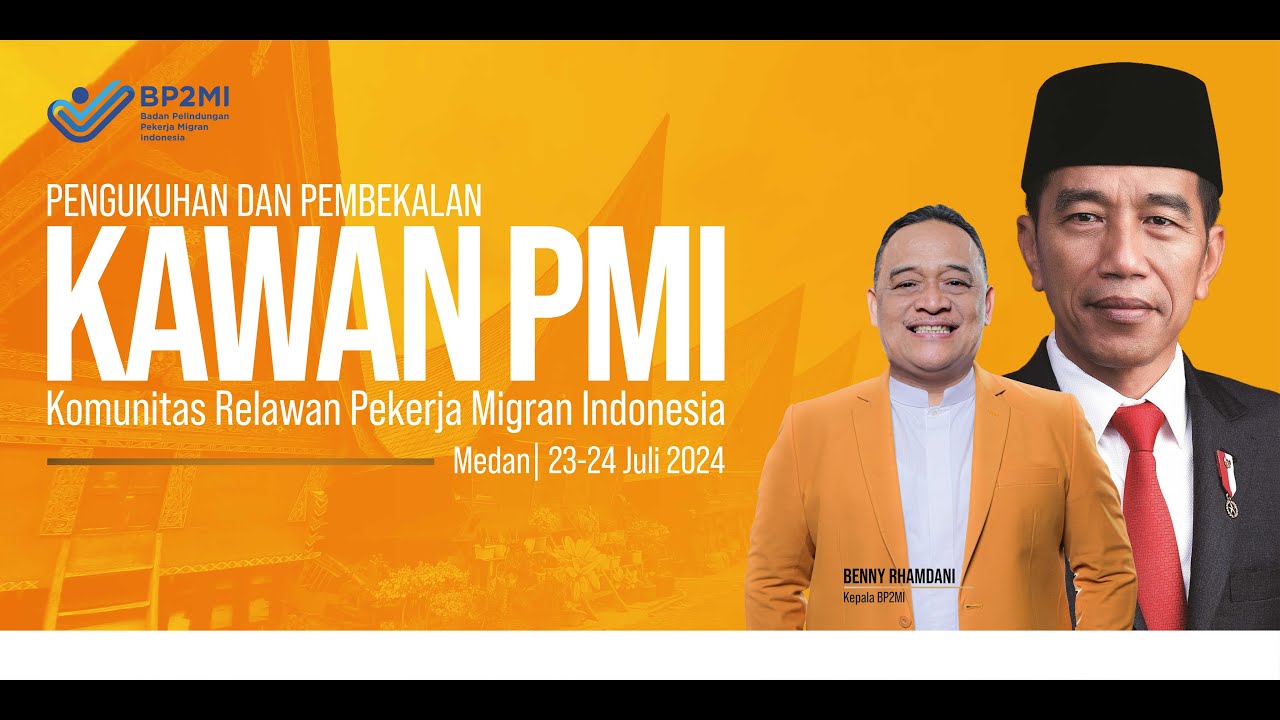 Pengukuhan Kawan Pekerja Migran Indonesia (Kawan PMI) Wilayah Provinsi Sumatera Utara T.A 2024
