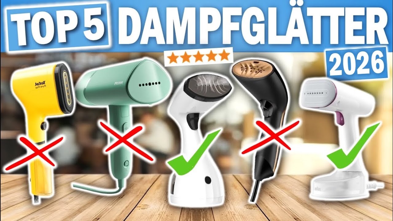 TOP 5 REISE-DAMPFGL&Auml;TTER (Testsieger 2026)!! 🔥 | Die besten Dampfgl&auml;tter f&uuml;r unterwegs