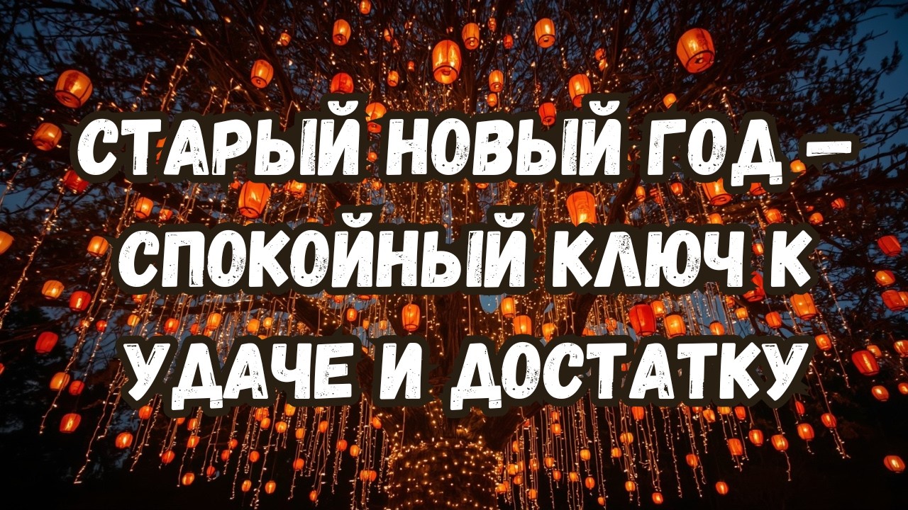13 января Ночь Старого Нового года: как привлечь удачу, достаток и спокойный год. Old New Year.