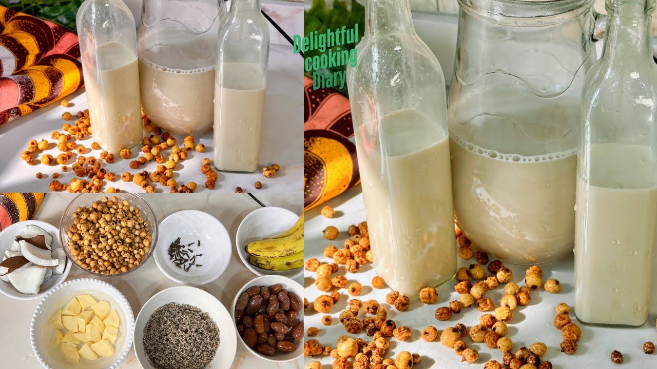 Как приготовить насыщенный, сливочный и вкусный напиток из тигрового ореха | Рецепт напитка из ти...