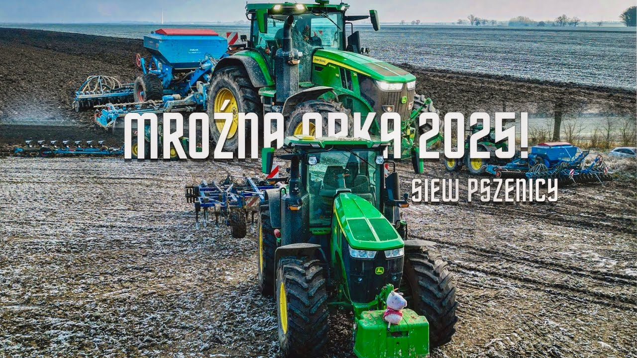 ВСПАХИВАНИЕ И ПОСЕВ ПШЕНИЦЫ В ЗАМЕРЗШИХ УСЛОВИЯХ 2025! @agropappi ☆ 3X JOHN DEERE (7R 290\ 7R 310...