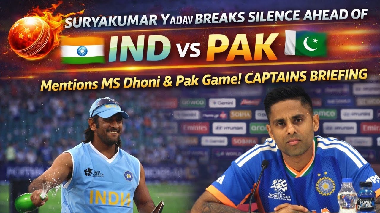 Suryakumar Yadav about  MS Dhoni in a press conference today ahead of T20 World Cup 2026 IND vs PAK