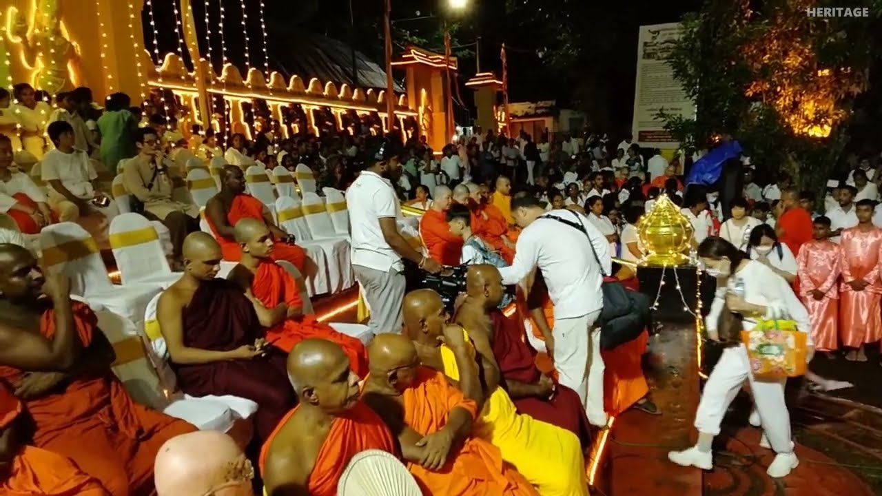 Srilankan Traditional Cultural Performance - Blessing by the Newly Appointed Bhante Devananda
