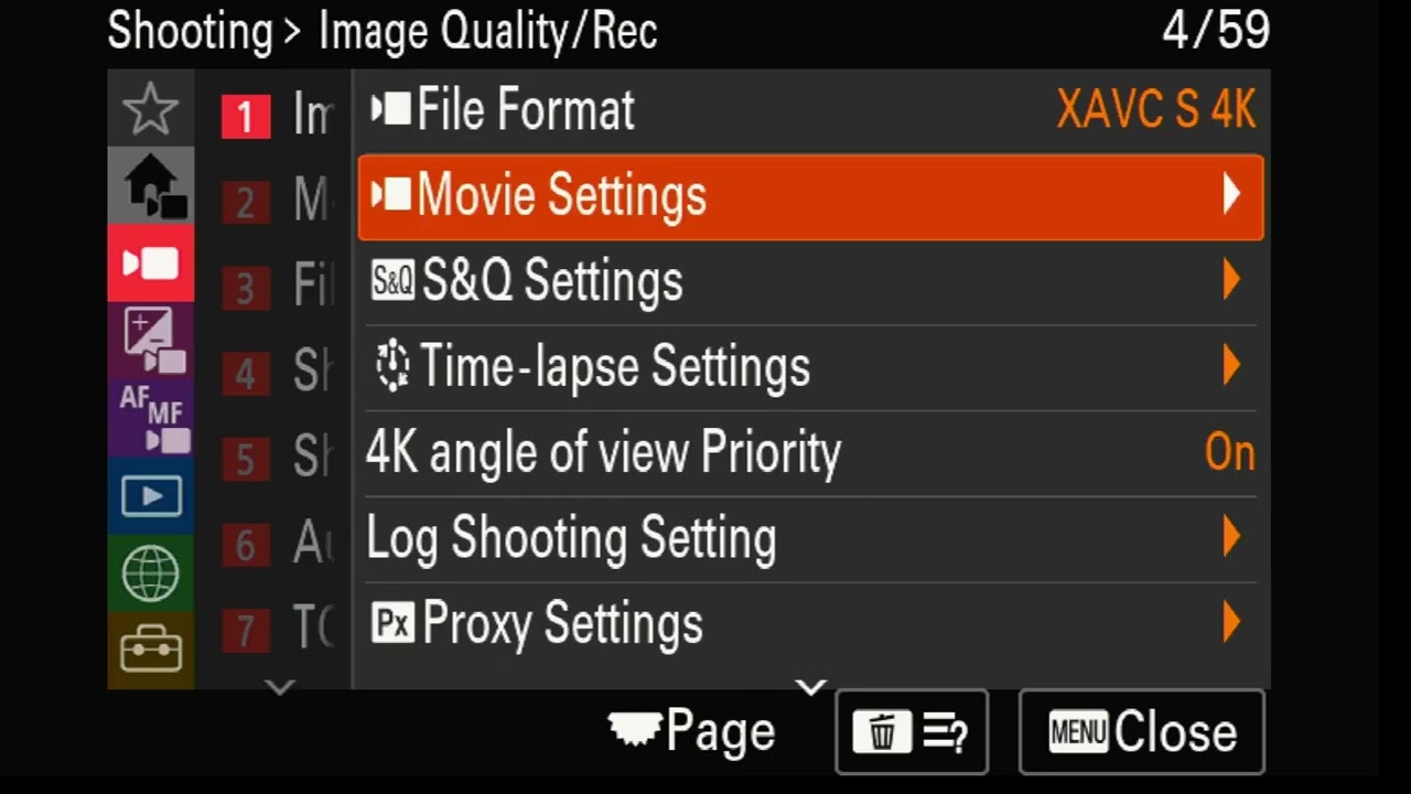 Мастер-класс по настройке Sony a7M5 — Полная настройка