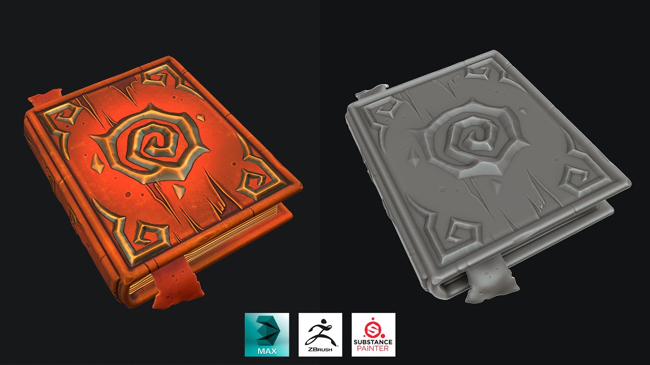 Autodesk 3ds Max, Zbrush , Substance Painter   Stylized Book