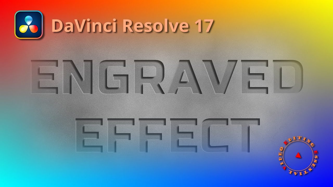 Create Engraved Text Effect and Save as Macro Template Using Fusion Tools in DaVinci Resolve 17