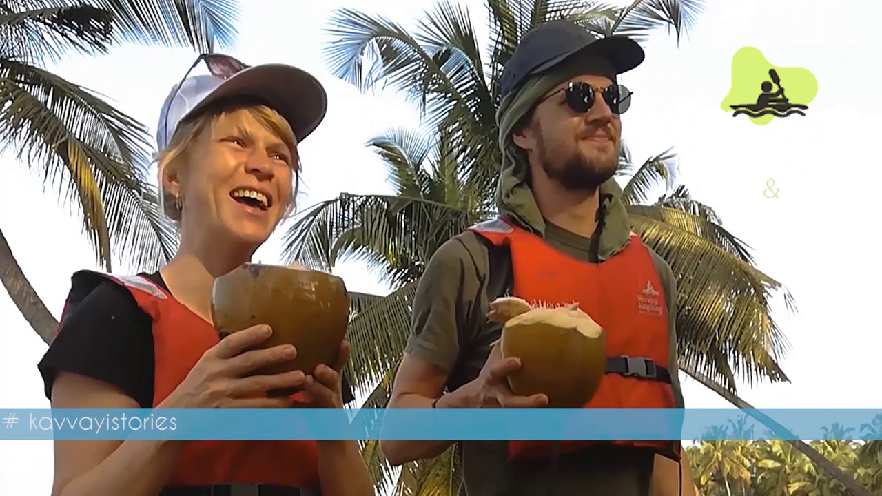 Kayaking expedition with German guests  to Azhithala estuary, Kavvayi to Kasargod #kavvayistories