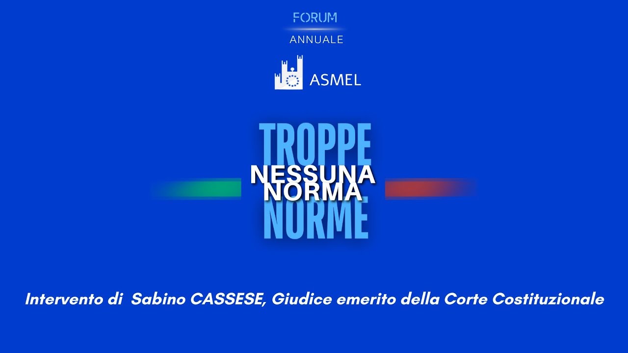 Intervento di  Sabino CASSESE, Giudice emerito della Corte Costituzionale