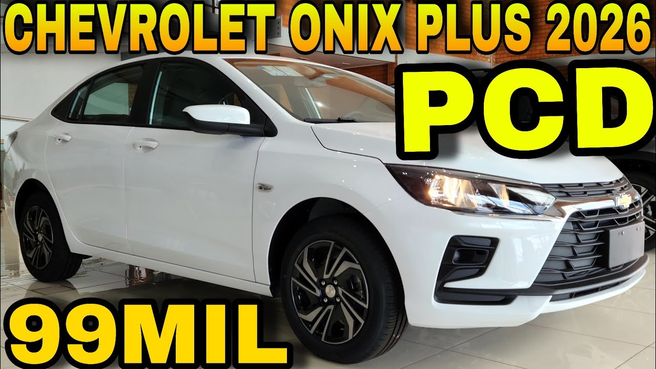 NOVO CHEVROLET ONIX PLUS 1.0 TURBO AT 2026 PARA PCD!!!