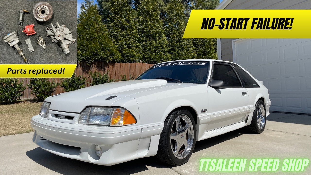 Автомобиль Гейба Брайли &mdash; &laquo;Белая метель&raquo; &mdash; Mustang GT 1990 года выпуска поступил в ремонт из-за п...