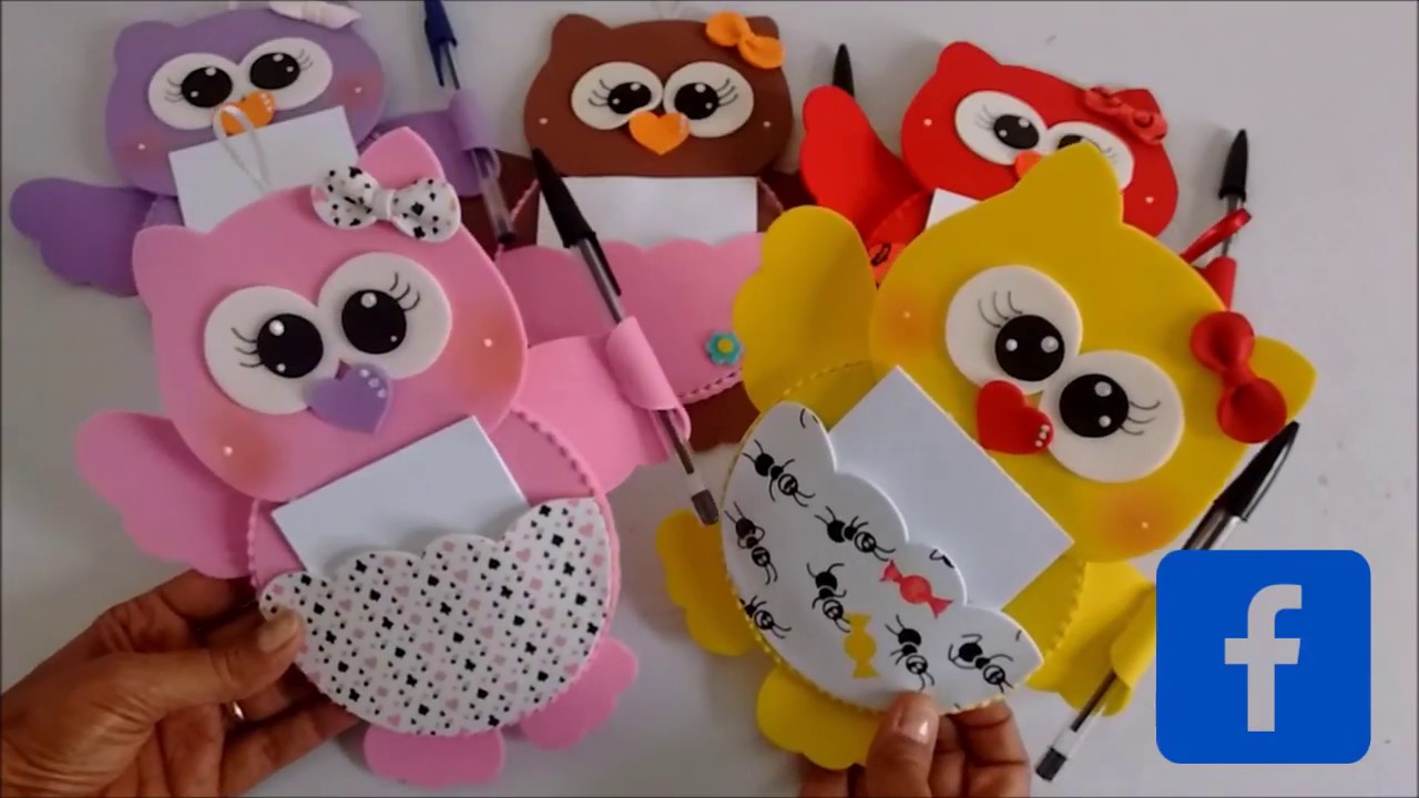 DIY: Lembrancinha Dia Das Mães: Porta Recado Corujinha.