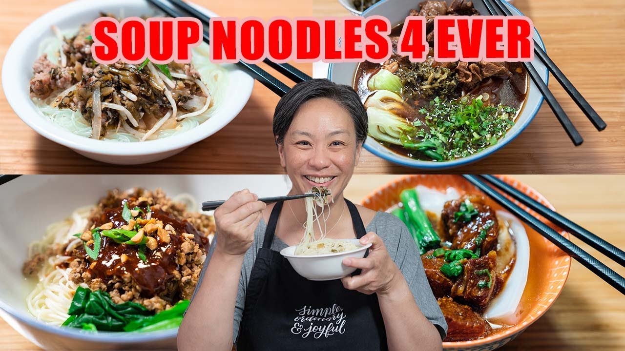 These 4 Soup Noodles are Awesome - easy Chinese Recipes at Home