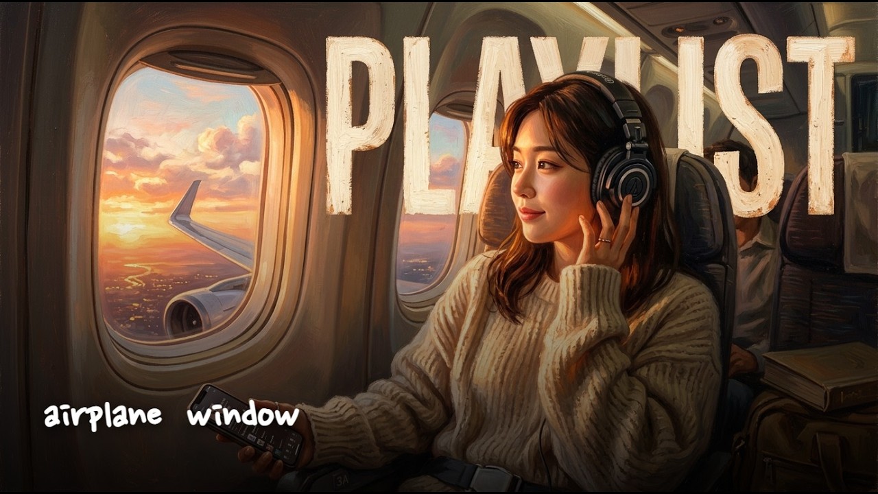 playlist 비행기 창가자리에서 어울리는 노래 공항라운지무드 Airplane Window travel&vide