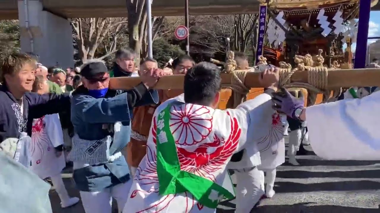 令和七年建国祭　明治神宮神輿パレード