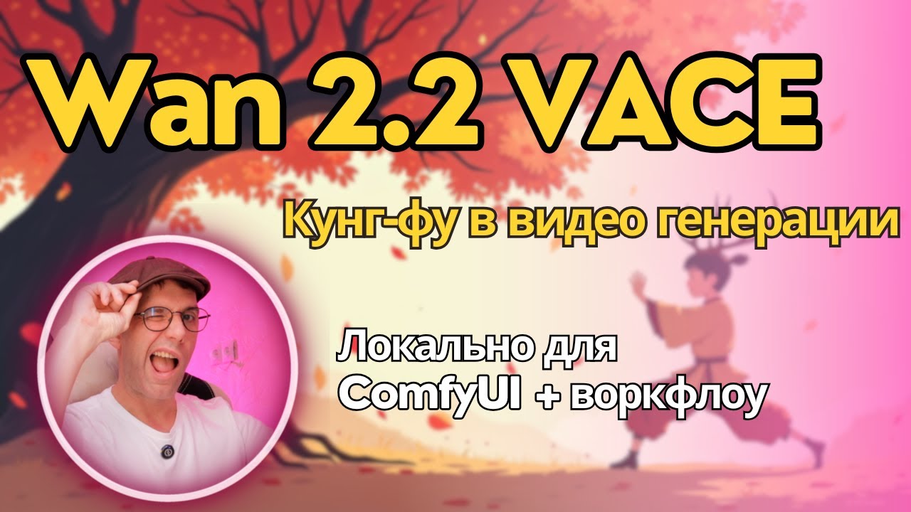 Wan 2.2 VACE - создание видео по референсам изображений и видео. Локально, бесплатно, в ComfyUI.