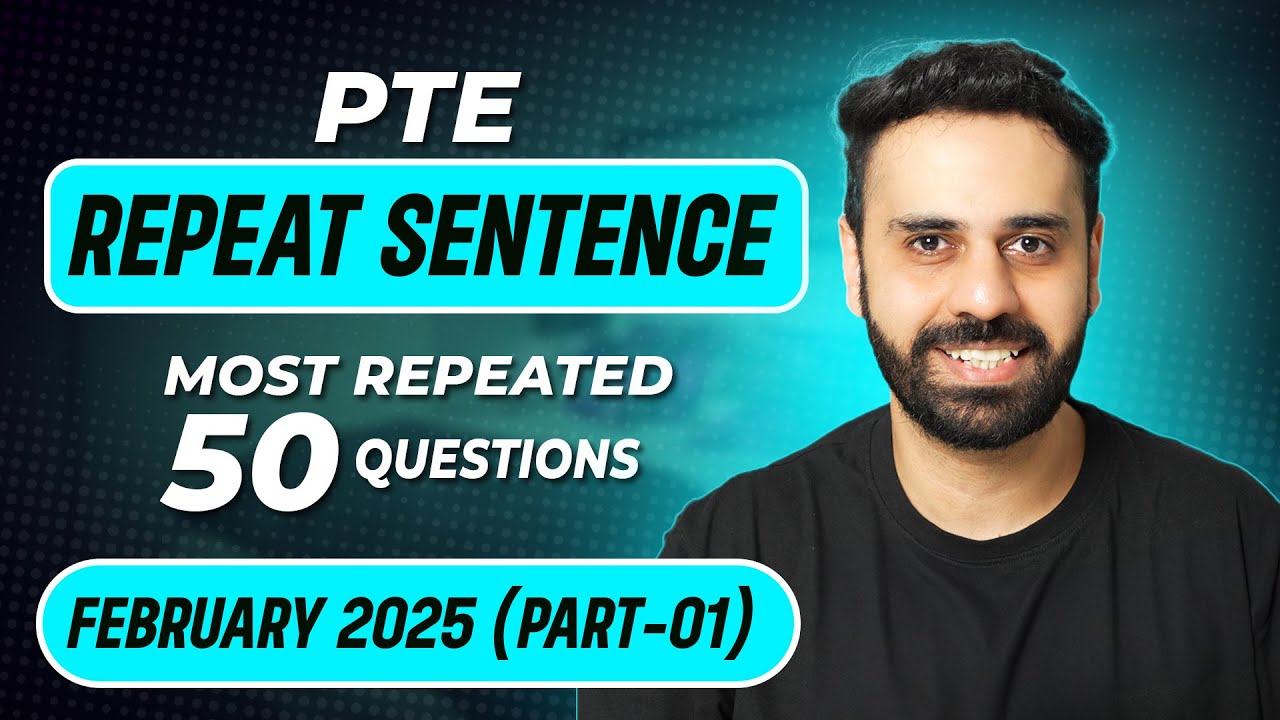 PTE Speaking Repeat Sentence | Real Exam Predictions February 2025 | VLE